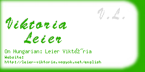 viktoria leier business card